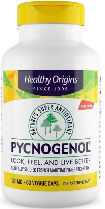 PYCNOGENOL 150 Mg. - Vegetable Caps Healthy Origins Brasil